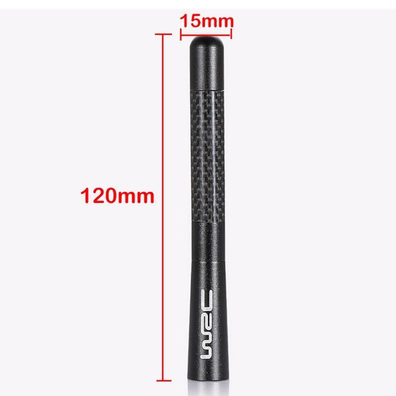 Universal Real Carbon Fiber 4.7 Inch Short Antenna Jdm Style AM/FM Radio Aerial - KinglyDay