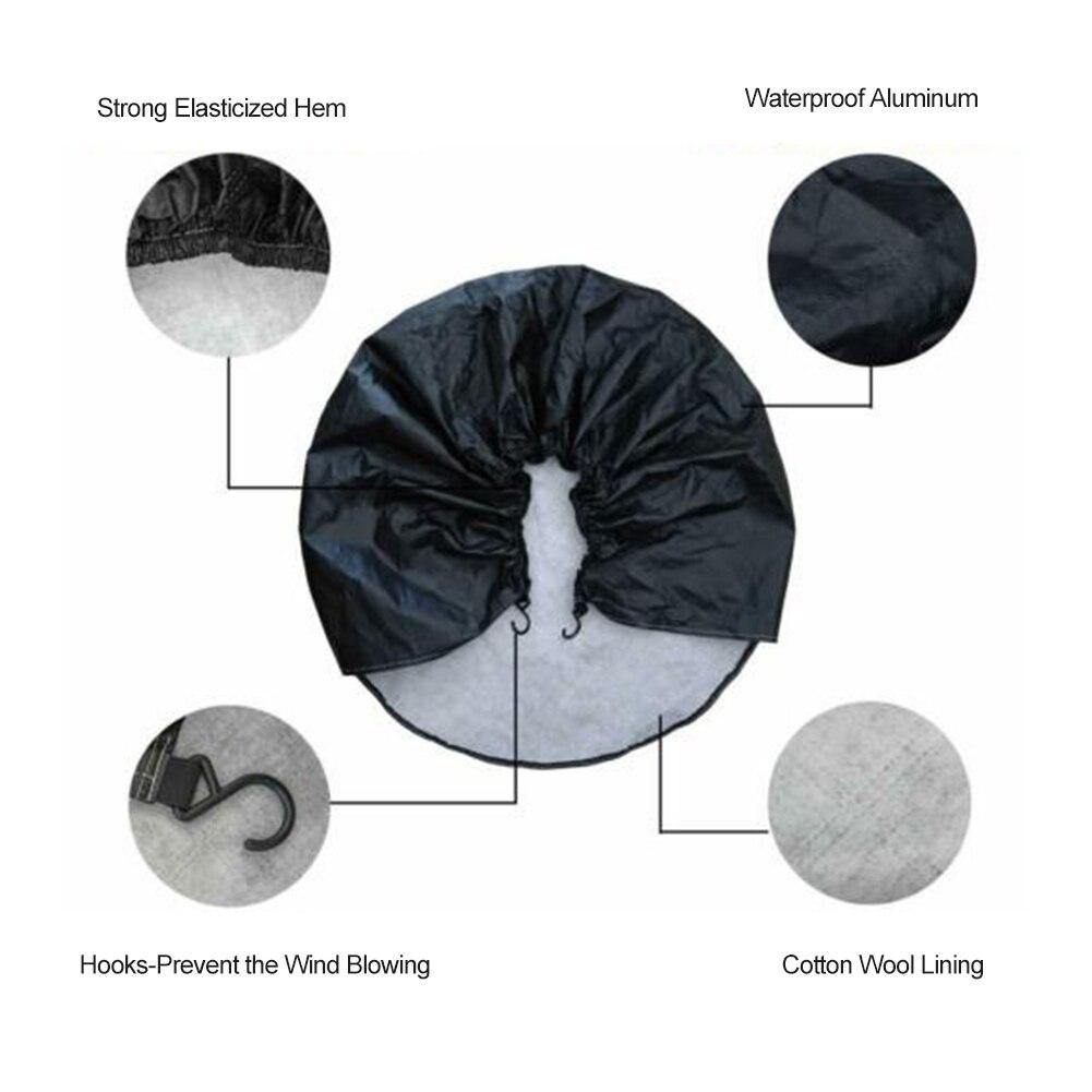 4PCS 26"-27" Waterproof Wheel Tire Covers Sun Protector for Truck Car RV Trailer SUV Black - KinglyDay