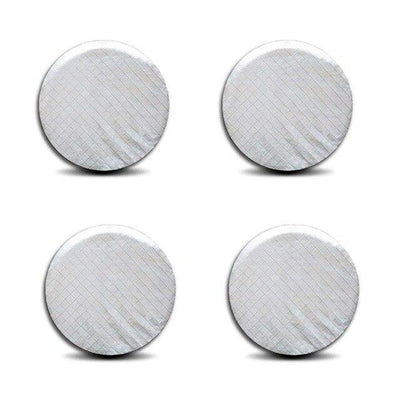 4PCS 26"-27" Waterproof Wheel Tire Covers Sun Protector for Truck Car RV Trailer SUV White - KinglyDay