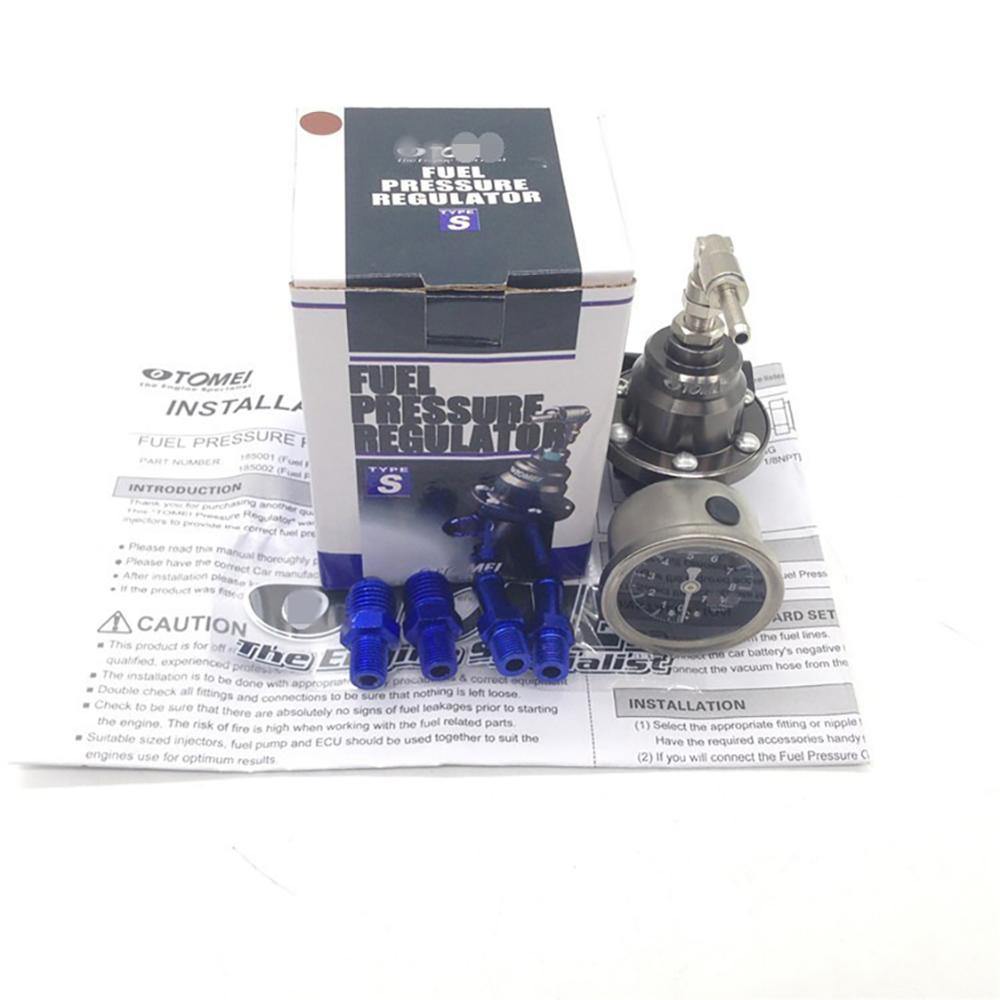 Universal Adjustable Fuel Pressure Regulator Kits for Carburetor Engine Metal - KinglyDay