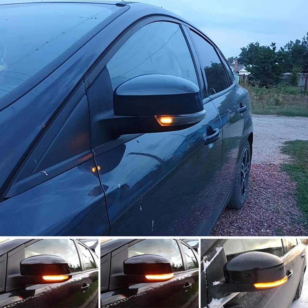 2PCS LED Turn Signal Light Side Mirror Indicator for Ford Focus MK2 MK3 Mondeo MK4 - KinglyDay