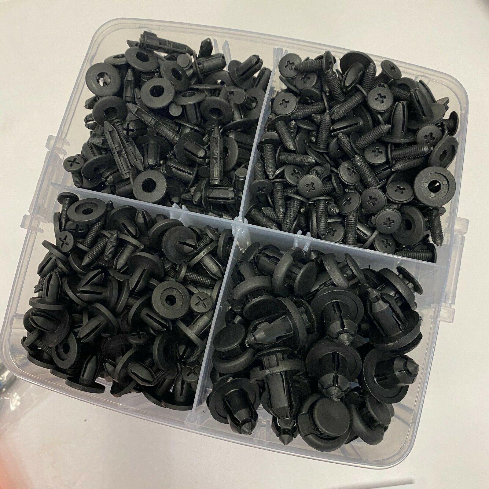 630PCS Car Retainer Clips Auto Fasteners Push Trim Clips Pin Rivet Bumper Kit - KinglyDay