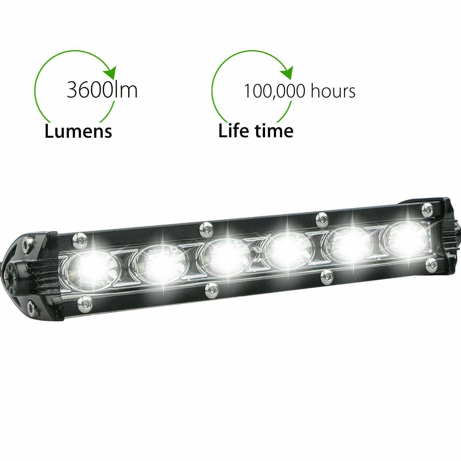 7"Inch 18W LED Work Lights Bar Flood Fog Lamp Offroad Driving Truck SUV ATV 4WD - KinglyDay