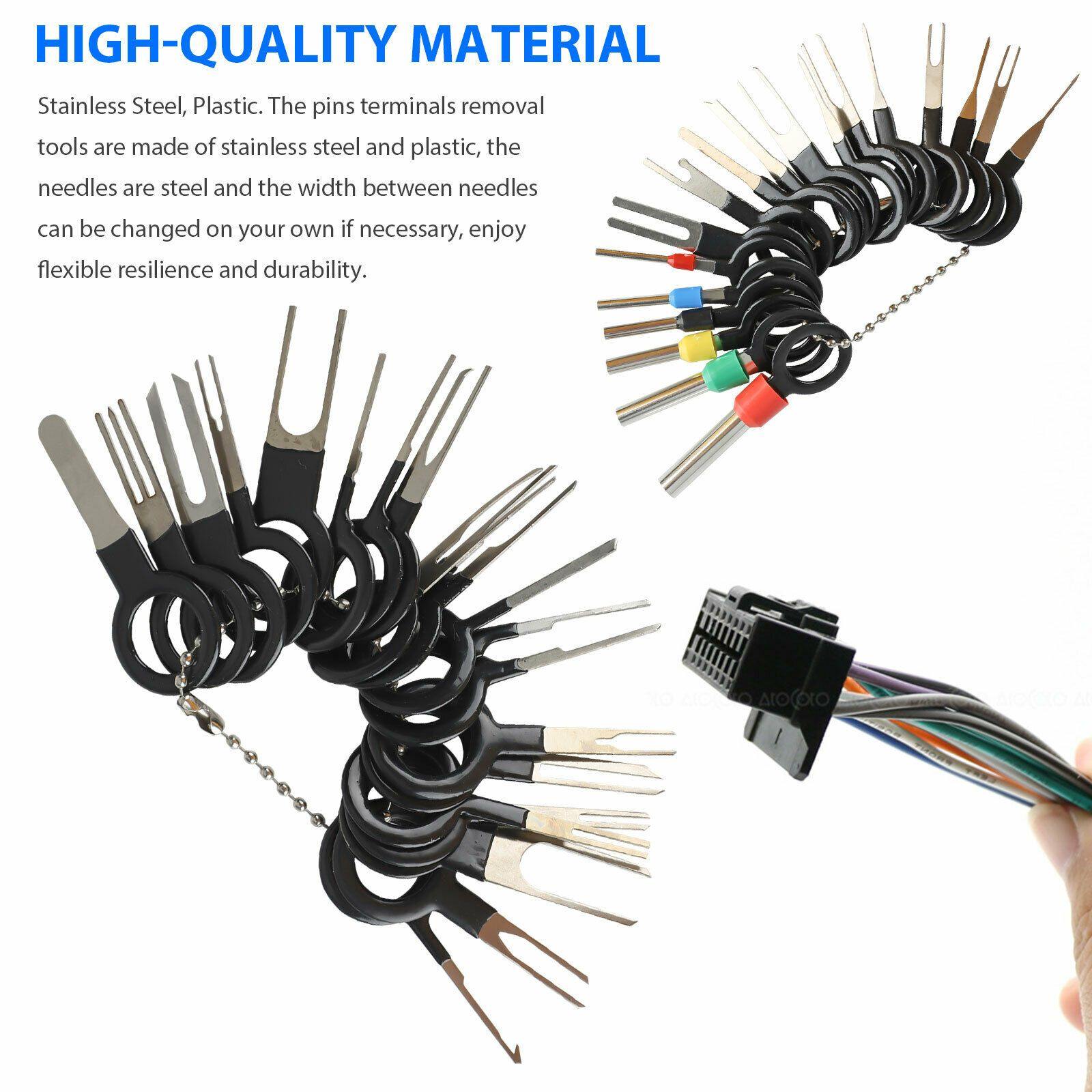 73PCS Wire Terminal Removal Tool Car Electrical Wiring Crimp Connector Pin Kit - KinglyDay