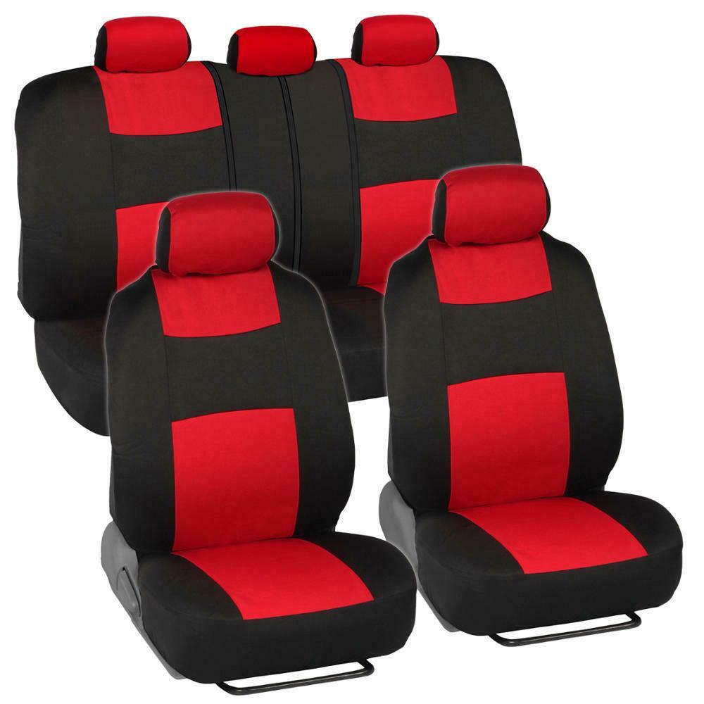 Auto Seat Covers for Car Truck SUV Van - Universal Protectors Polyester 12 Color - KinglyDay