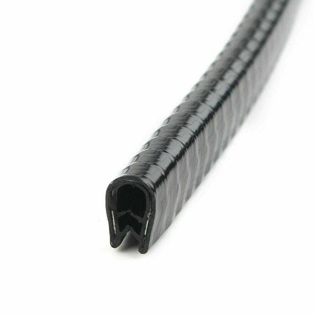 20FT Car Door Trim Edge Strip Lock Guard Moulding Rubber Seal Protector Black - KinglyDay