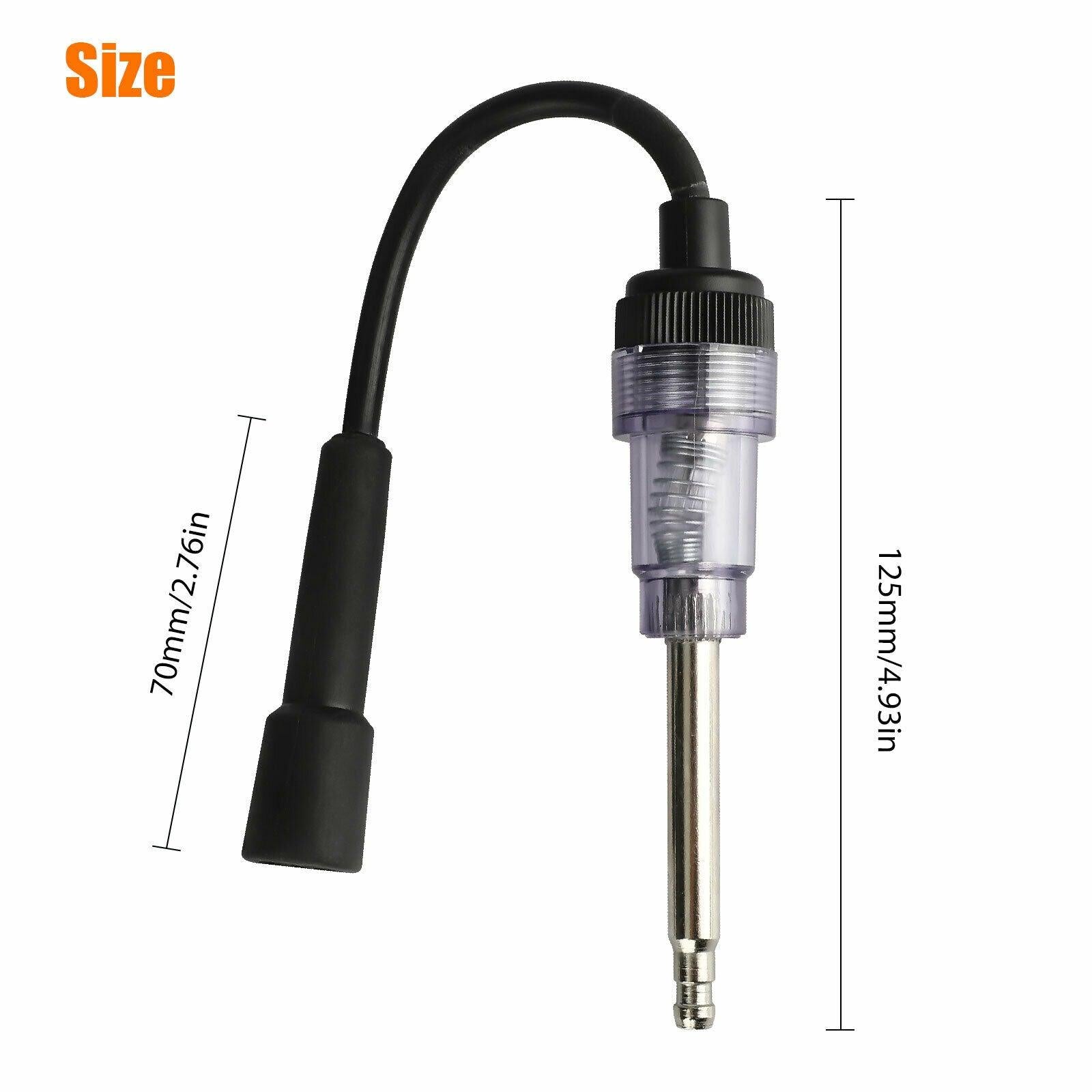 2PCS In-Line Spark Plug Tester 6-12V Ignition Coil Engine System Diagnostic Tool - KinglyDay