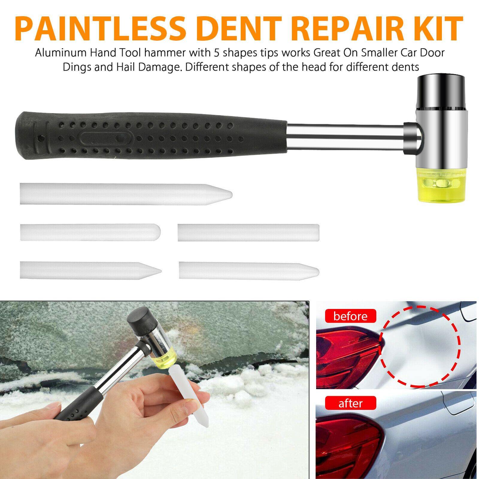 6pcs Paintless Car Hail Damage Remover Repair Kit Auto Dent Puller Hammer Tool - KinglyDay