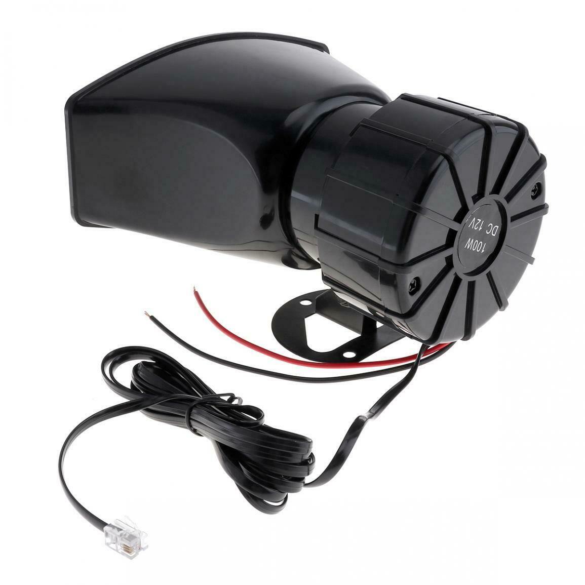 12V 7 Sound Loud Car Warning Alarm Siren Horn PA Speaker Loudspeaker MIC System - KinglyDay