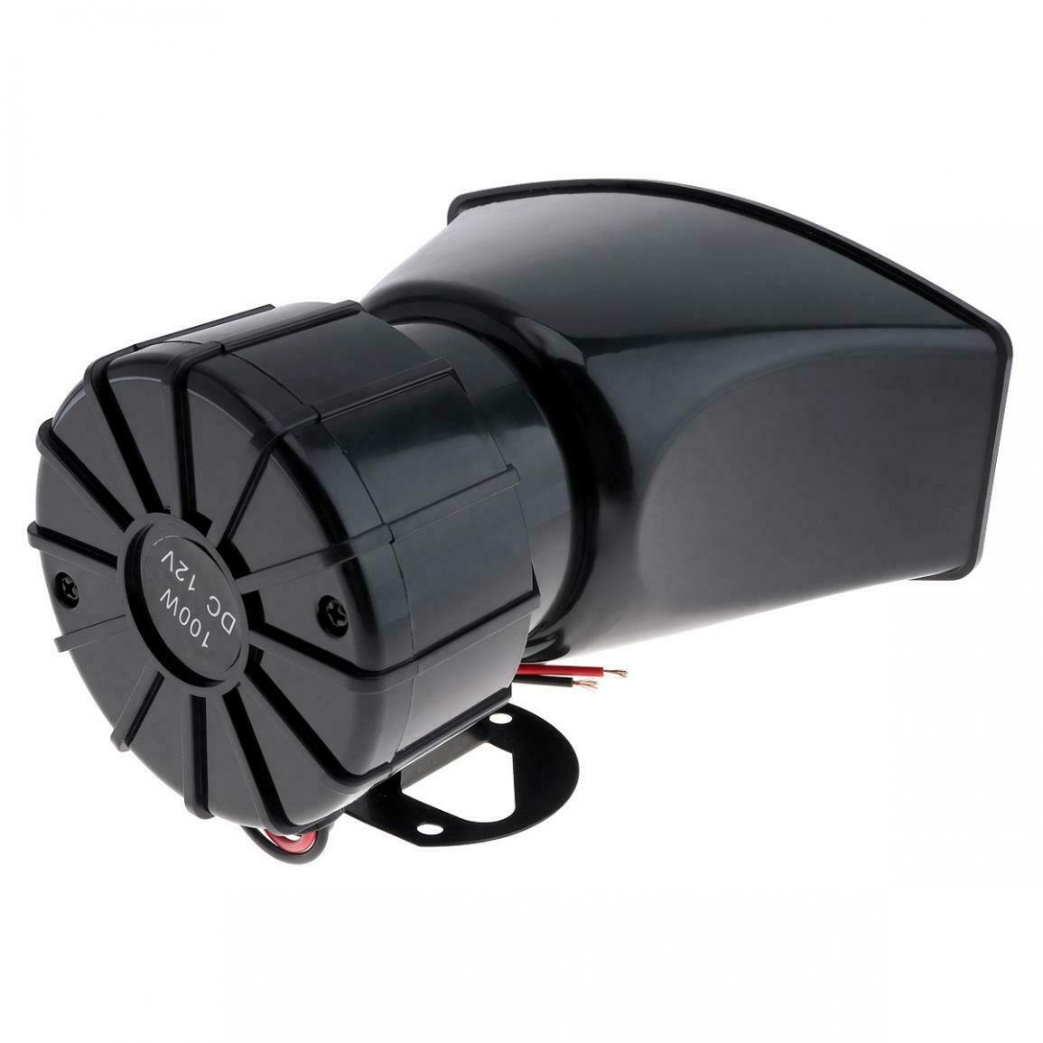 12V 7 Sound Loud Car Warning Alarm Siren Horn PA Speaker Loudspeaker MIC System - KinglyDay