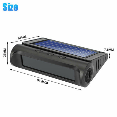 Wireless Solar USB TPMS LCD Car Tire Pressure Monitoring System 4External Sensor - KinglyDay