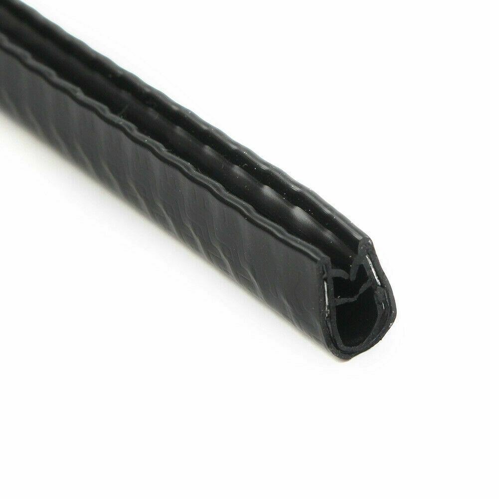 20FT Car Door Trim Edge Strip Lock Guard Moulding Rubber Seal Protector Black - KinglyDay