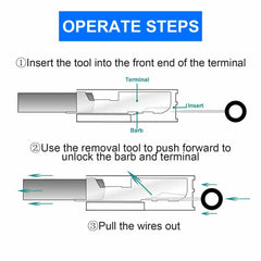 73PCS Wire Terminal Removal Tool Car Electrical Wiring Crimp Connector Pin Kit - KinglyDay