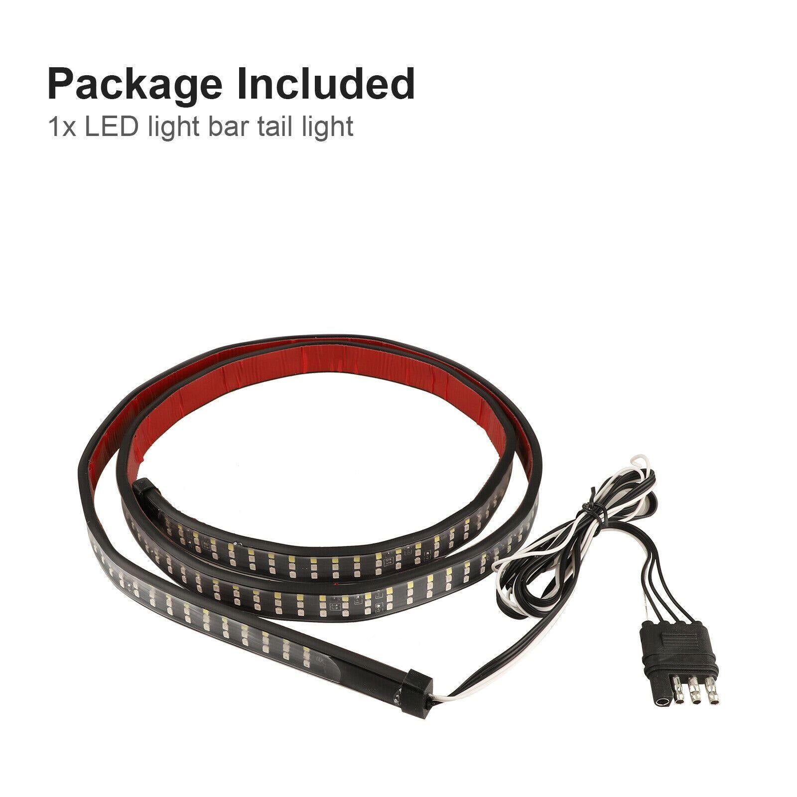 DODOING LED Tailgate Light Bar Brake Reverse Turn Signal Stop Tail Strip 3 Row 60 Inch for SUVs, for RVs, Vans, Trailers DODOING LED Tailgate Light Bar Brake Reverse Turn Signal Stop Tail Strip 3 Row 60 Inch for SUVs, for RVs, Vans, Trailers