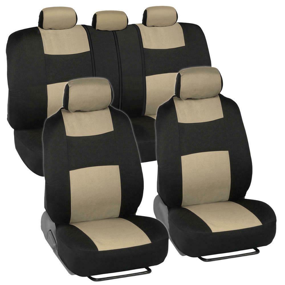 Auto Seat Covers for Car Truck SUV Van - Universal Protectors Polyester 12 Color - KinglyDay