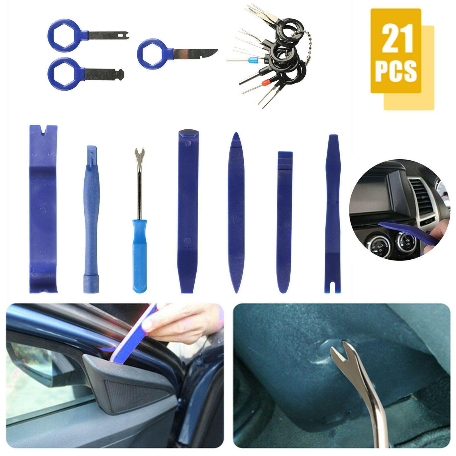 Car Trim Removal Tool Kit Door Window Clip Panel Fastener Auto Pry Dashboard Set - KinglyDay