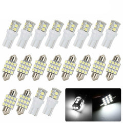 20X Combo LED Car Interior Inside Light Dome Map Door License Plate Lights - KinglyDay