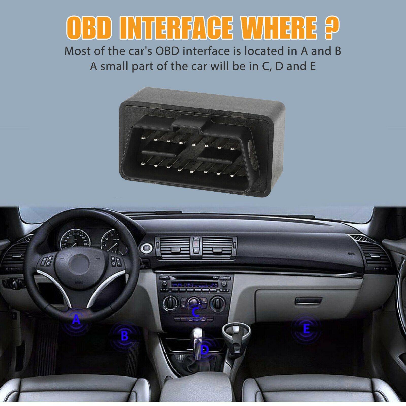 OBD2 Car Bluetooth Code Scanner Reader ELM 327 Diagnostic Tool OBDII for Android - KinglyDay