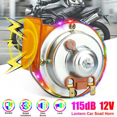 115DB 12V Super Loud Electric Snail Train Air Horn Motorcycle Car Truck Boat SUV - KinglyDay