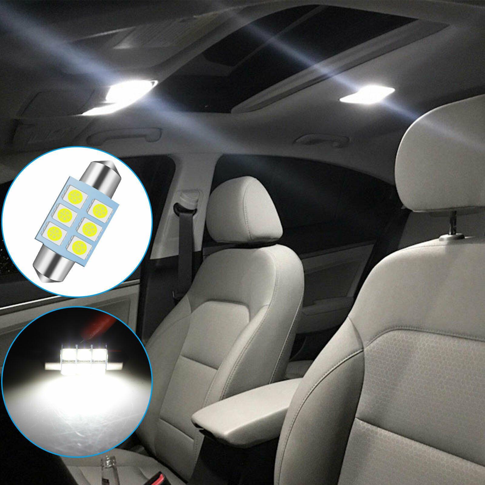 20PCS Super White 36MM Festoon Dome Map Interior LED Interior Light Bulbs DE3425 - KinglyDay