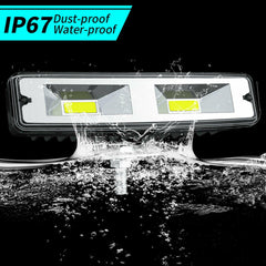 1/2PCS 6Inch 48W LED Work Light Bar Spot Fog Lamp Offroad Driving SUV Truck ATV - KinglyDay