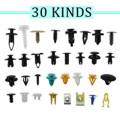 500PCS Mixed Auto Car Fastener Clip Bumper Fender Trim Plastic Rivet Door Panel - KinglyDay