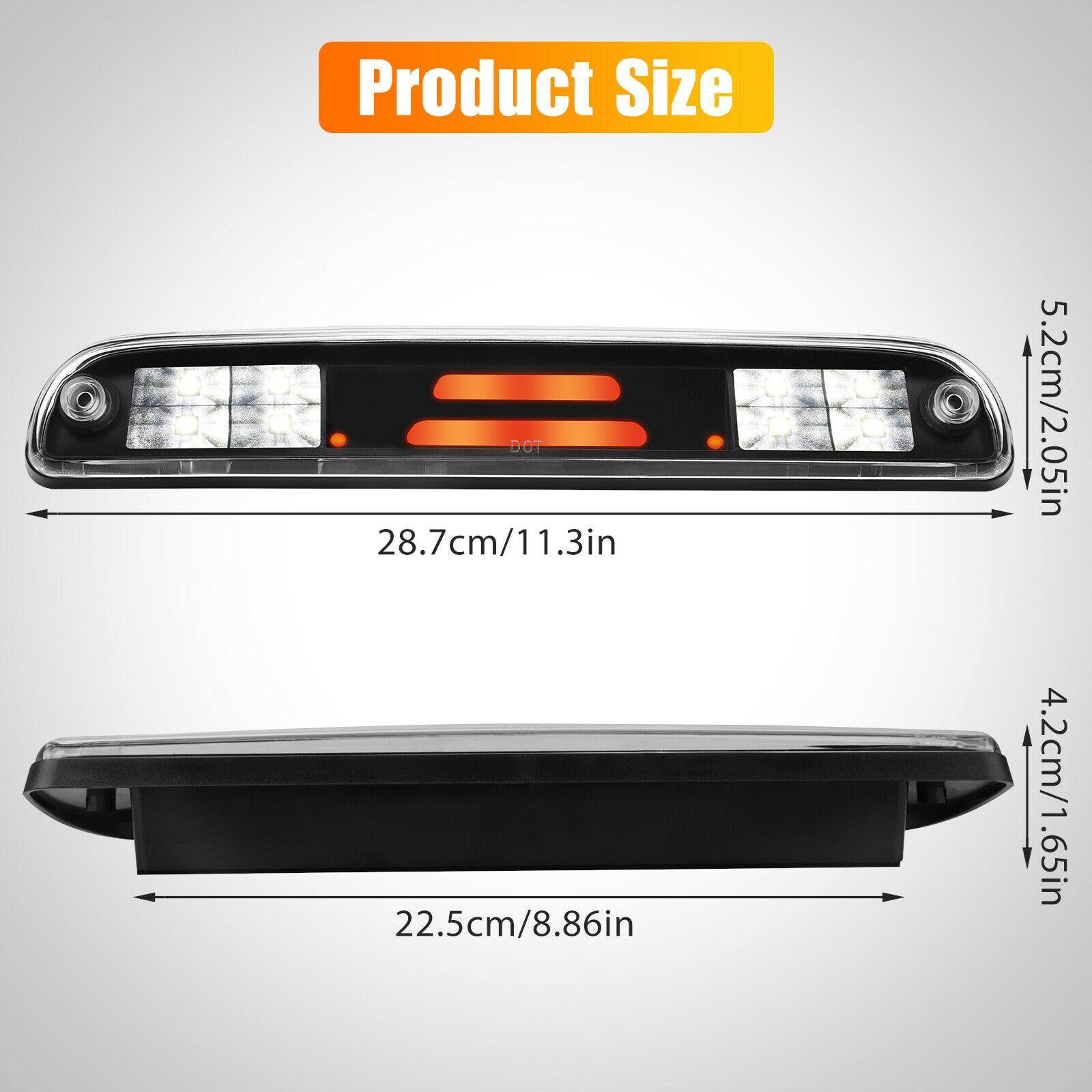 LED Rear Third 3rd Brake Light Black For 99-16 Ford F250 F350 Super Duty Cargo - KinglyDay