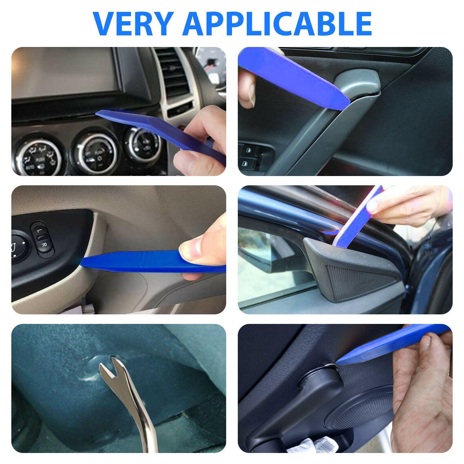 Car Trim Removal Tool Kit Door Window Clip Panel Fastener Auto Pry Dashboard Set - KinglyDay