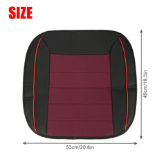 Universal Deluxe PU Leather Car SUV Front Seat Cushion Cover Set Full Surround - KinglyDay