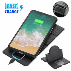 Fast Charging Car Wireless Phone Charger Pad Mat Mount For iPhone 12 Samsung S10 - KinglyDay