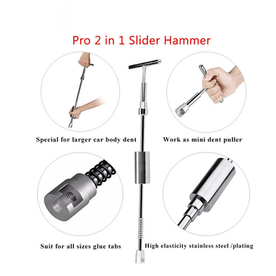Car Body Dent Puller Hammer Tool Paintless Hail Damage Remover Repair Kit - KinglyDay