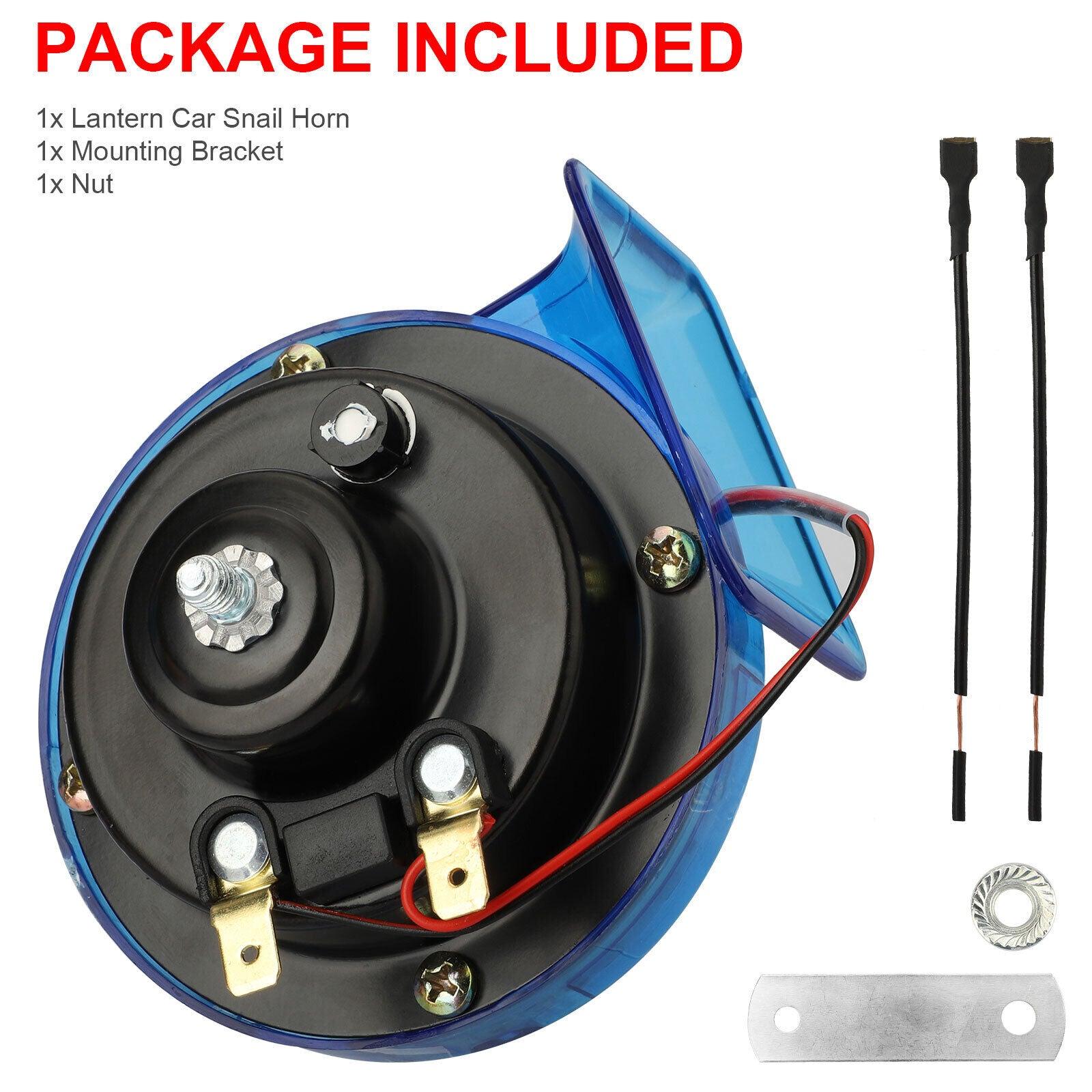 115DB 12V Super Loud Electric Train Snail Air Horn For Motorcycle Car Truck Boat - KinglyDay