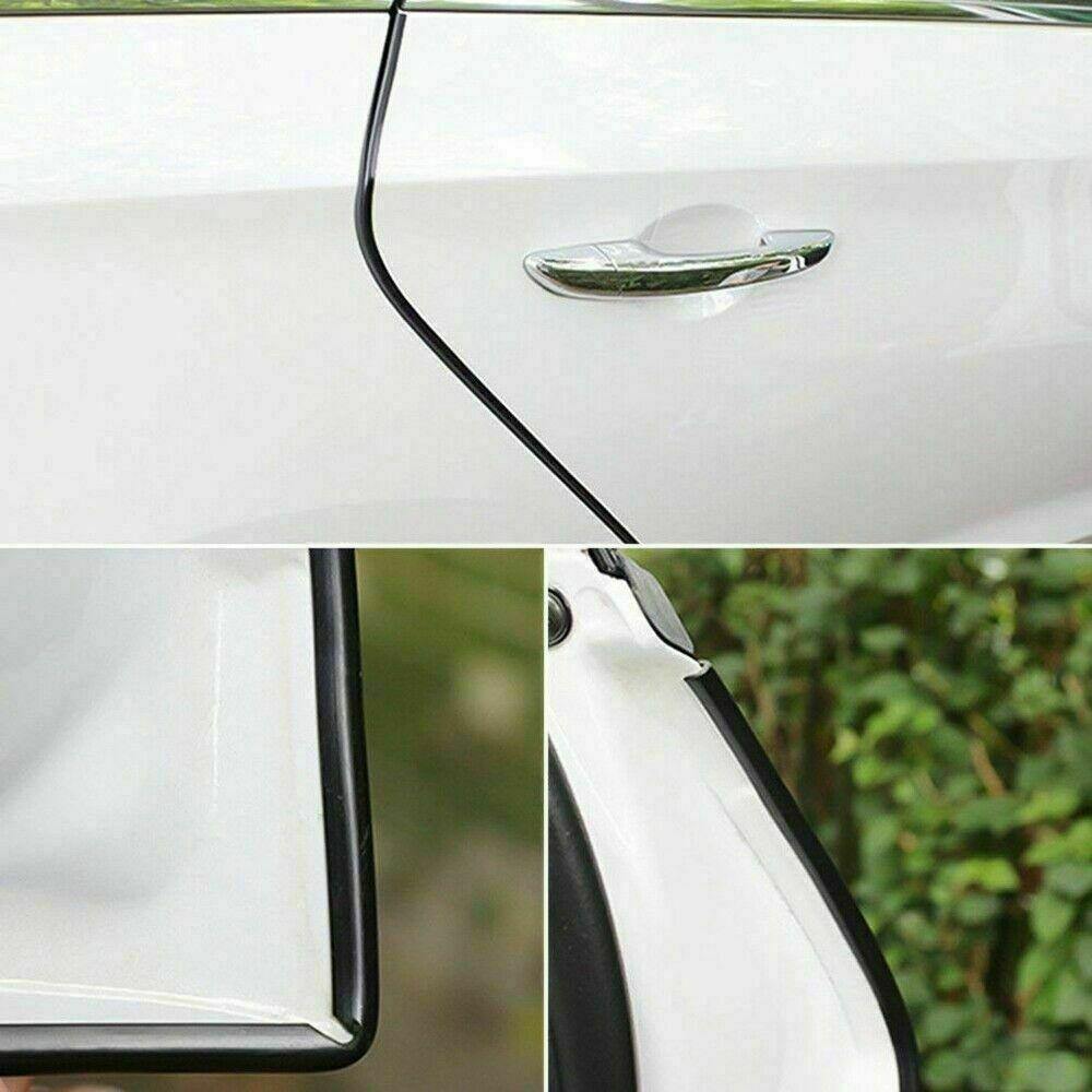 20FT Car Door Trim Edge Strip Lock Guard Moulding Rubber Seal Protector Black - KinglyDay