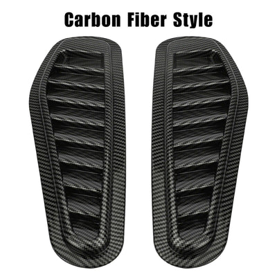 2PCS Car Decorative Front Bonnet Hood Vent Air Flow Intake Scoop Cover Universal - KinglyDay