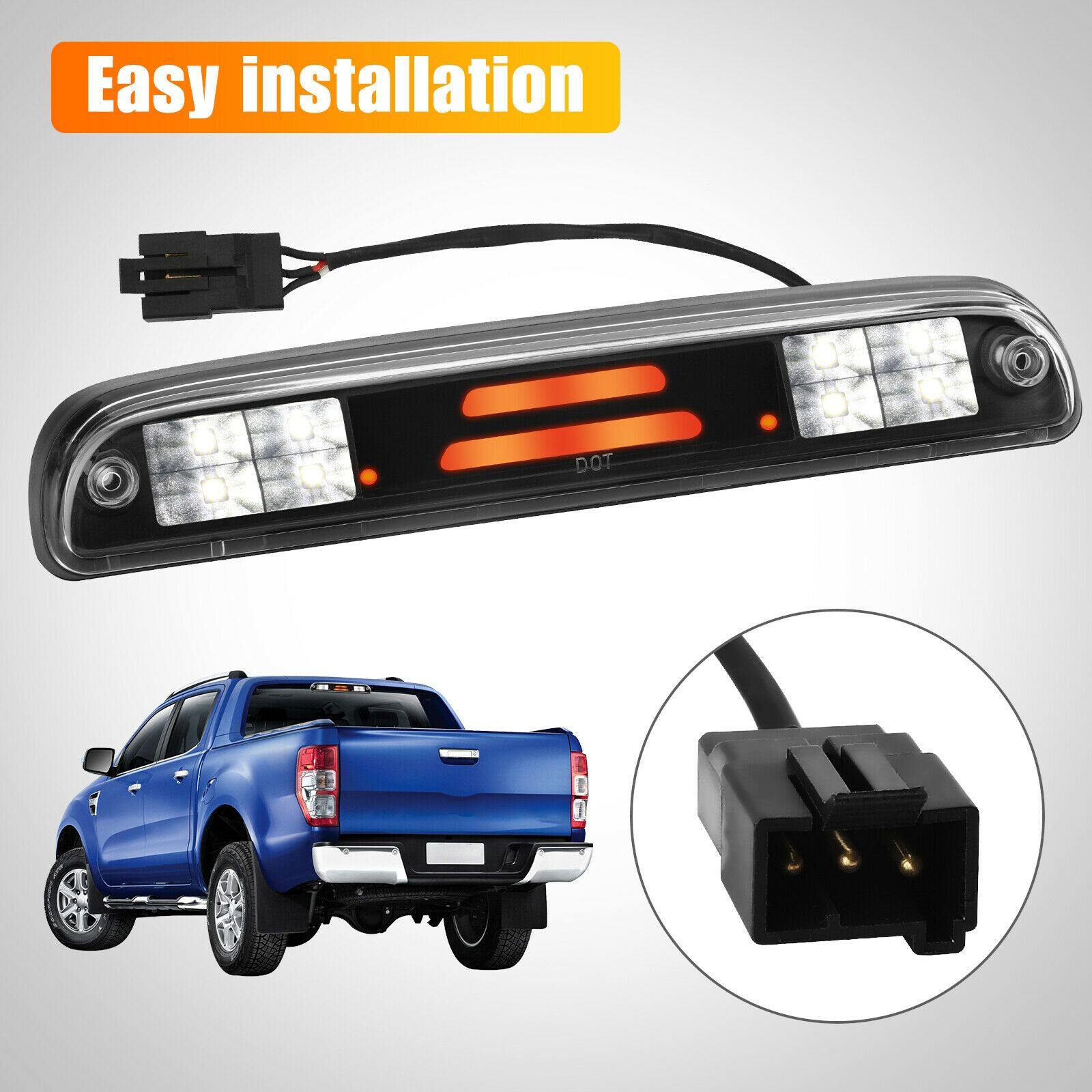 LED Rear Third 3rd Brake Light Black For 99-16 Ford F250 F350 Super Duty Cargo - KinglyDay