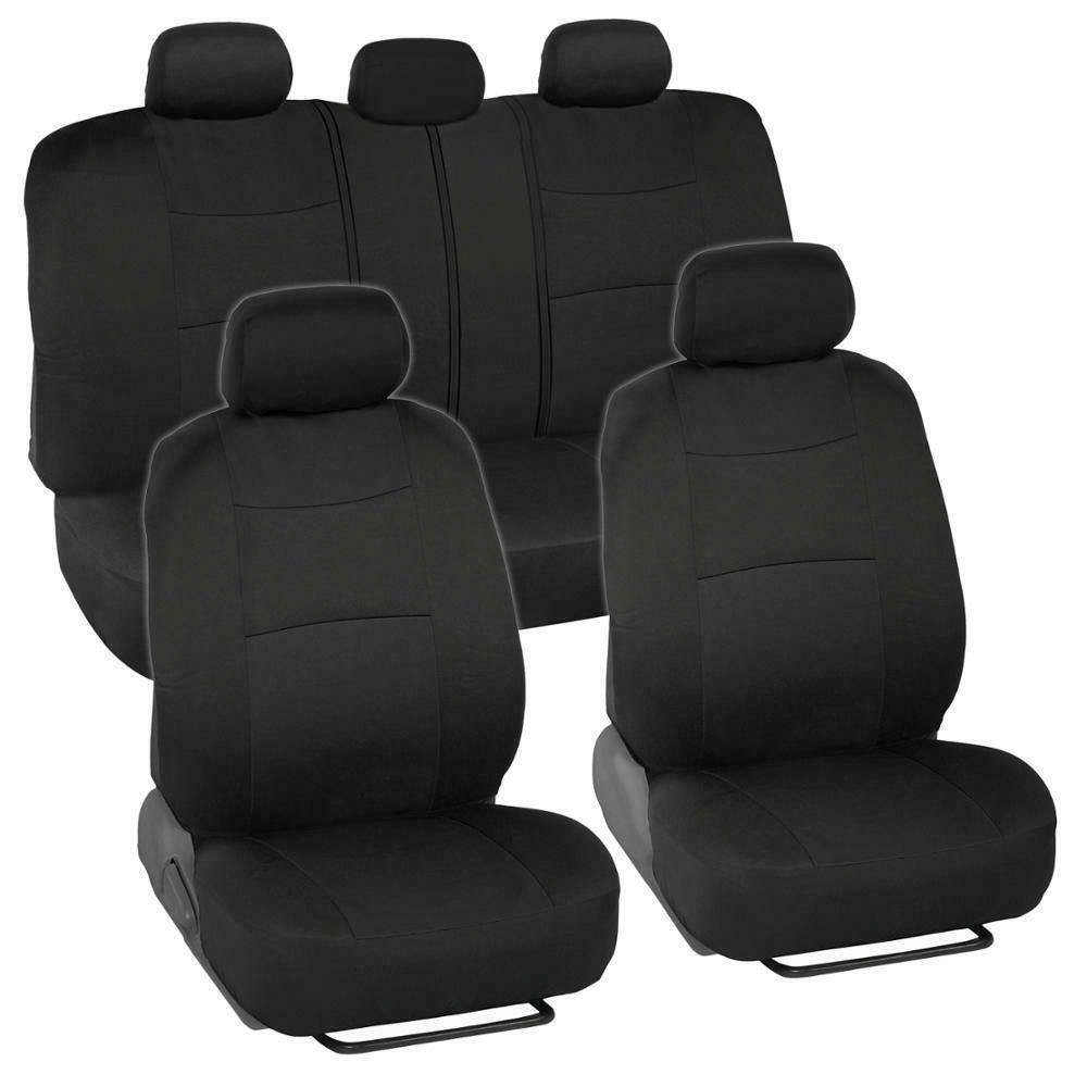 Auto Seat Covers for Car Truck SUV Van - Universal Protectors Polyester 12 Color - KinglyDay