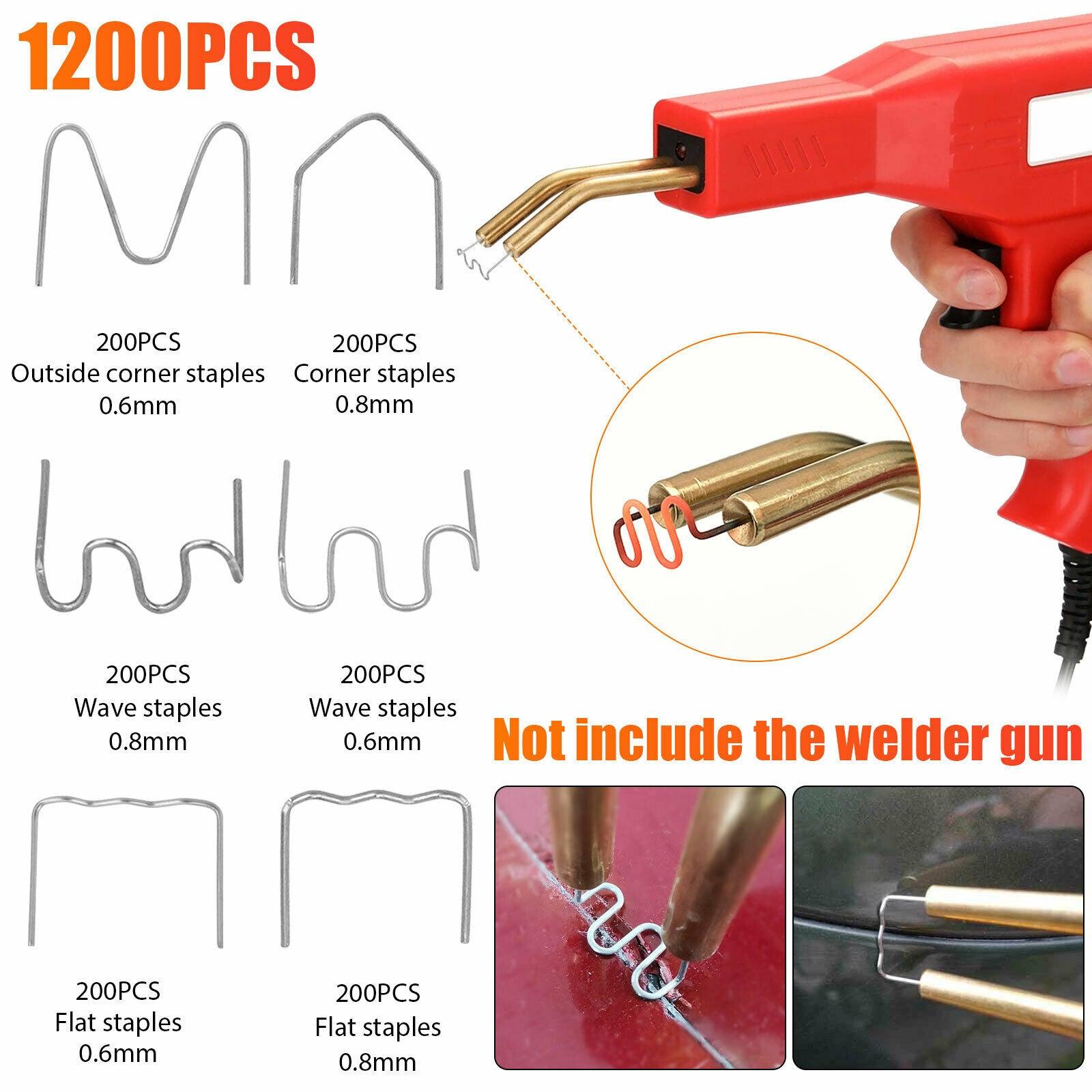 1200Pcs Stainless Steel Welder Hot Staplers for Car Bumper Fender Welding Repair - KinglyDay