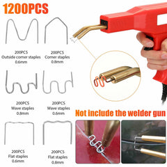 1200Pcs Stainless Steel Welder Hot Staplers for Car Bumper Fender Welding Repair - KinglyDay