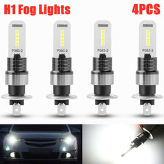 4PCS Xenon 6000K Super White LED Fog Driving Brake Lights Kit Turn Signal Bulbs - KinglyDay