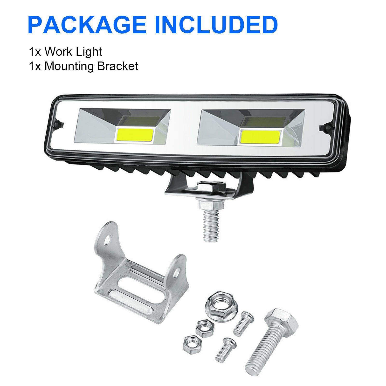 1/2PCS 6Inch 48W LED Work Light Bar Spot Fog Lamp Offroad Driving SUV Truck ATV - KinglyDay