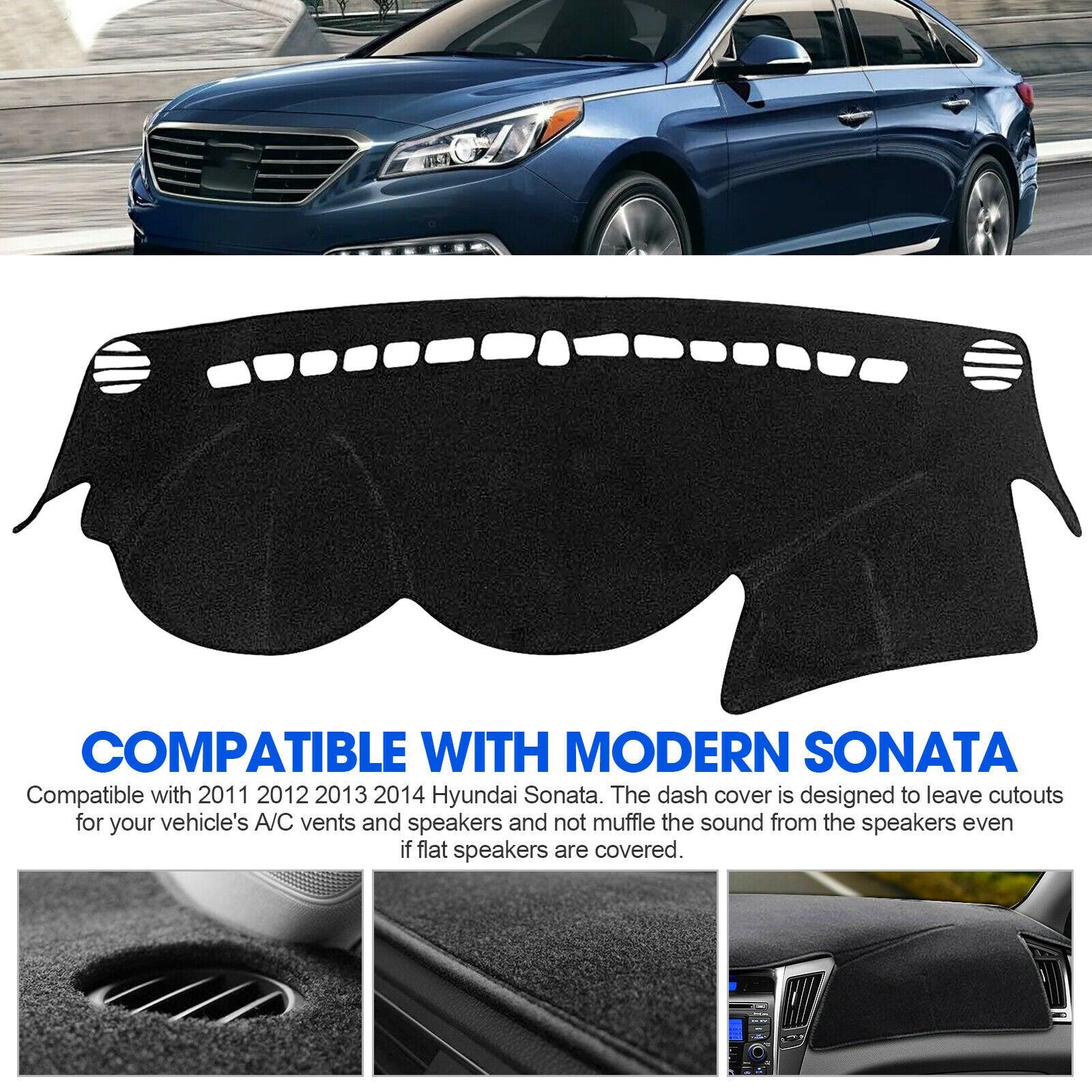 For 2011-2014 Hyundai Sonata DashMat Dash Cover Dashboard Mat Car Interior Pad - KinglyDay