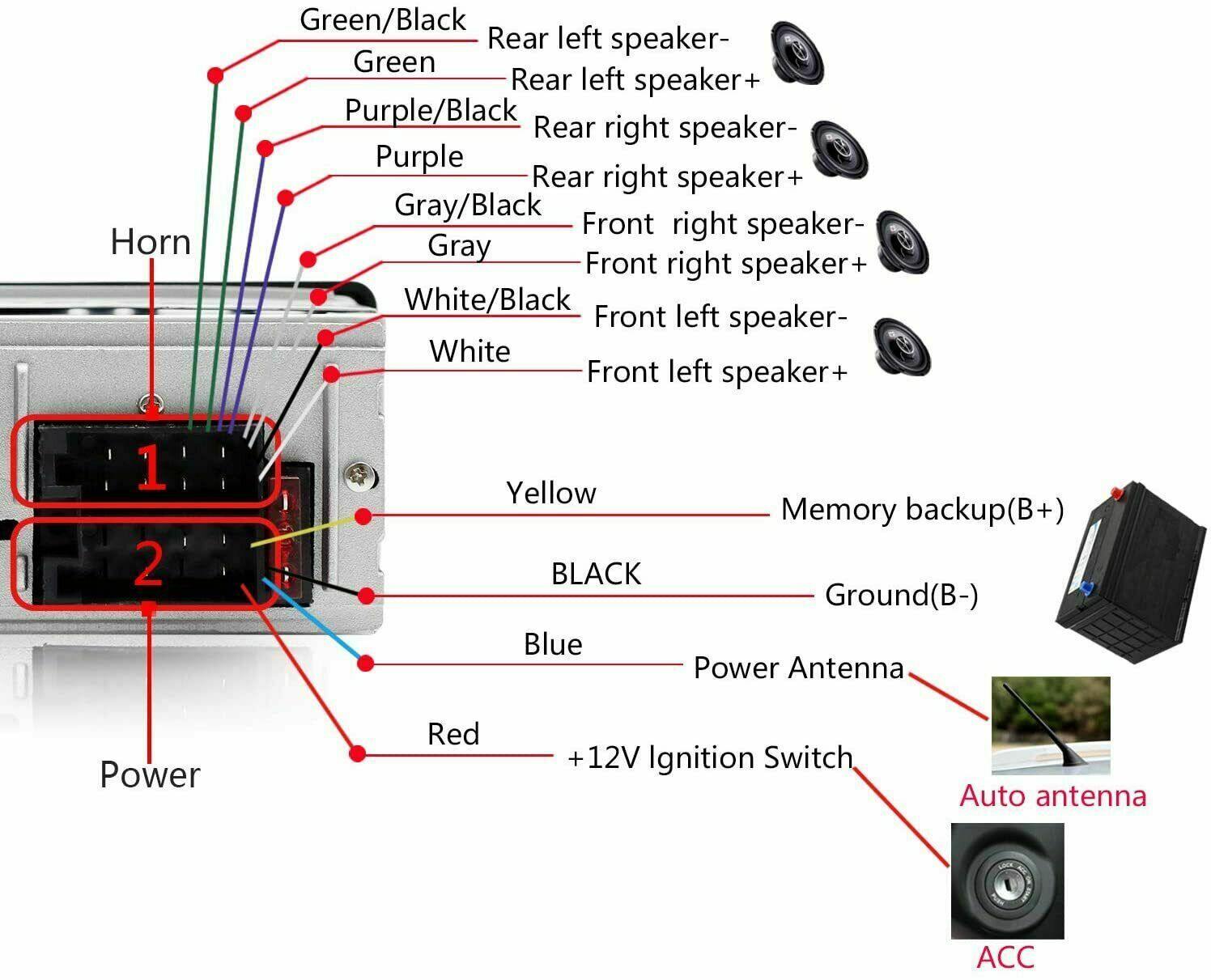 Bluetooth Car Stereo Audio In-Dash FM Aux Input Receiver SD USB MP3 Radio Player - KinglyDay