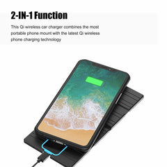 Fast Charging Car Wireless Phone Charger Pad Mat Mount For iPhone 12 Samsung S10 - KinglyDay