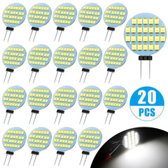 20PCS Super White G4 2835 24 SMD LED Reading Marine Boat RV Light Bulb 6000K 12V - KinglyDay